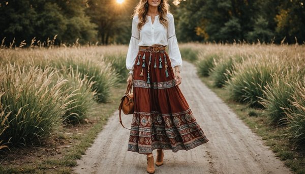 Choisir la jupe bohémienne chic pour allier élégance et confort